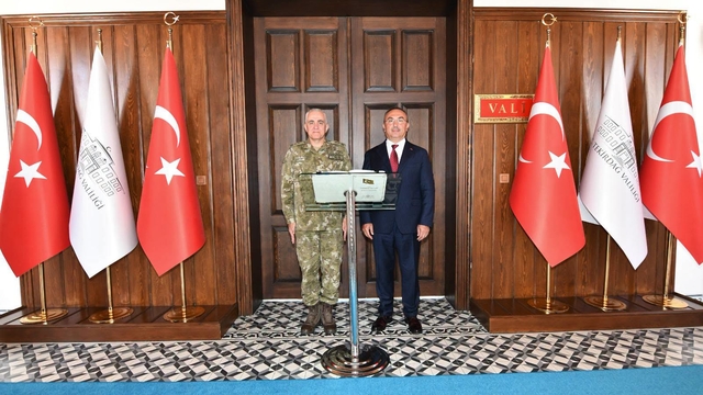 5. Kolordu Komutanı davut ala, vali soytürk'ü ziyaret etti