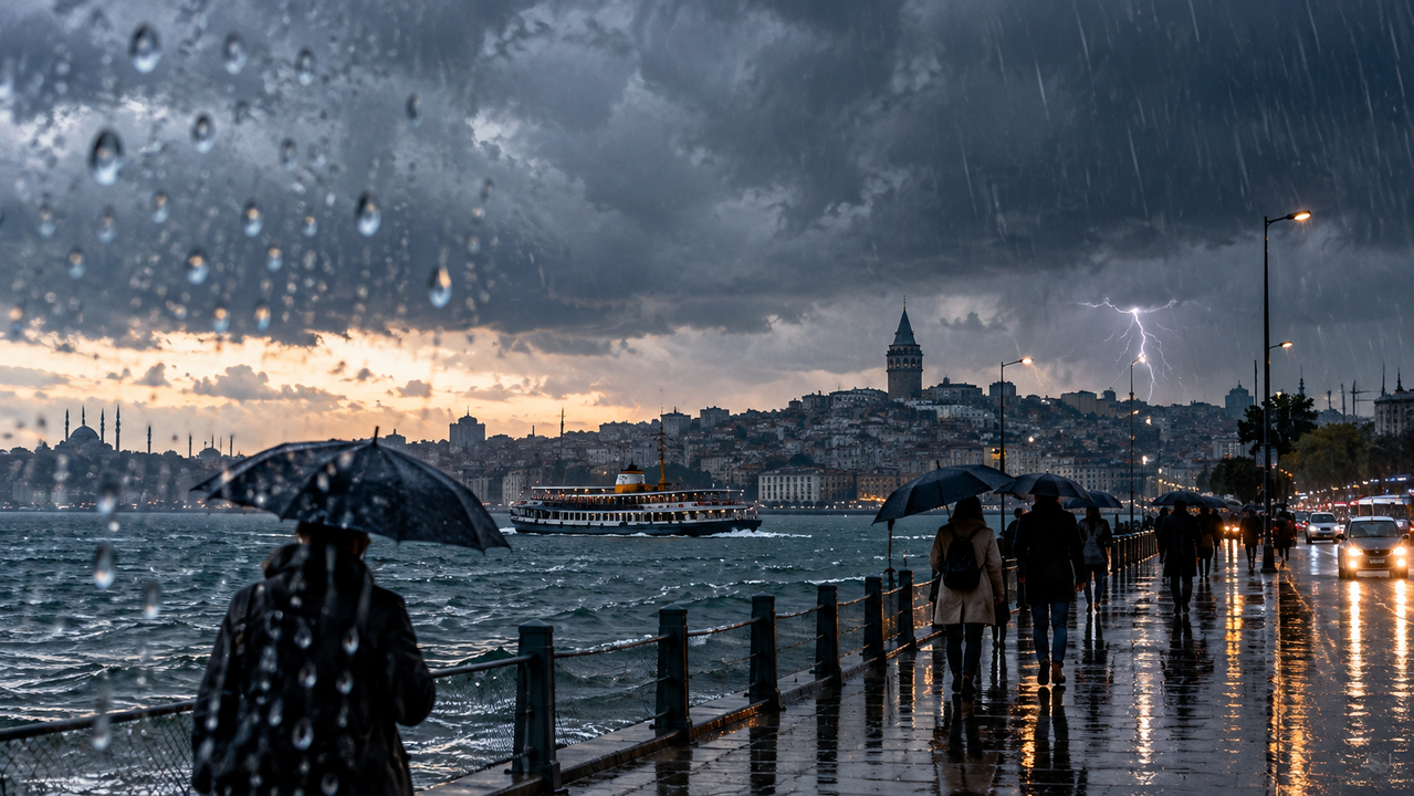 AKOM'dan İstanbul'a yağış uyarısı: sağanak yolda!