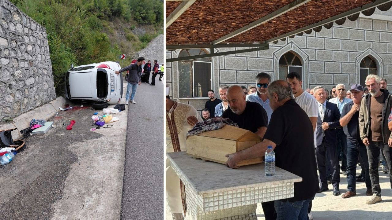 Amasra'daki kazada hayatını kaybeden Umay bebeğin cenazesi