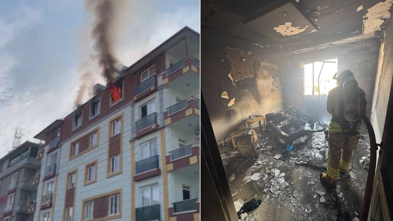 Antakya'da şarjdaki telefon yangına neden oldu