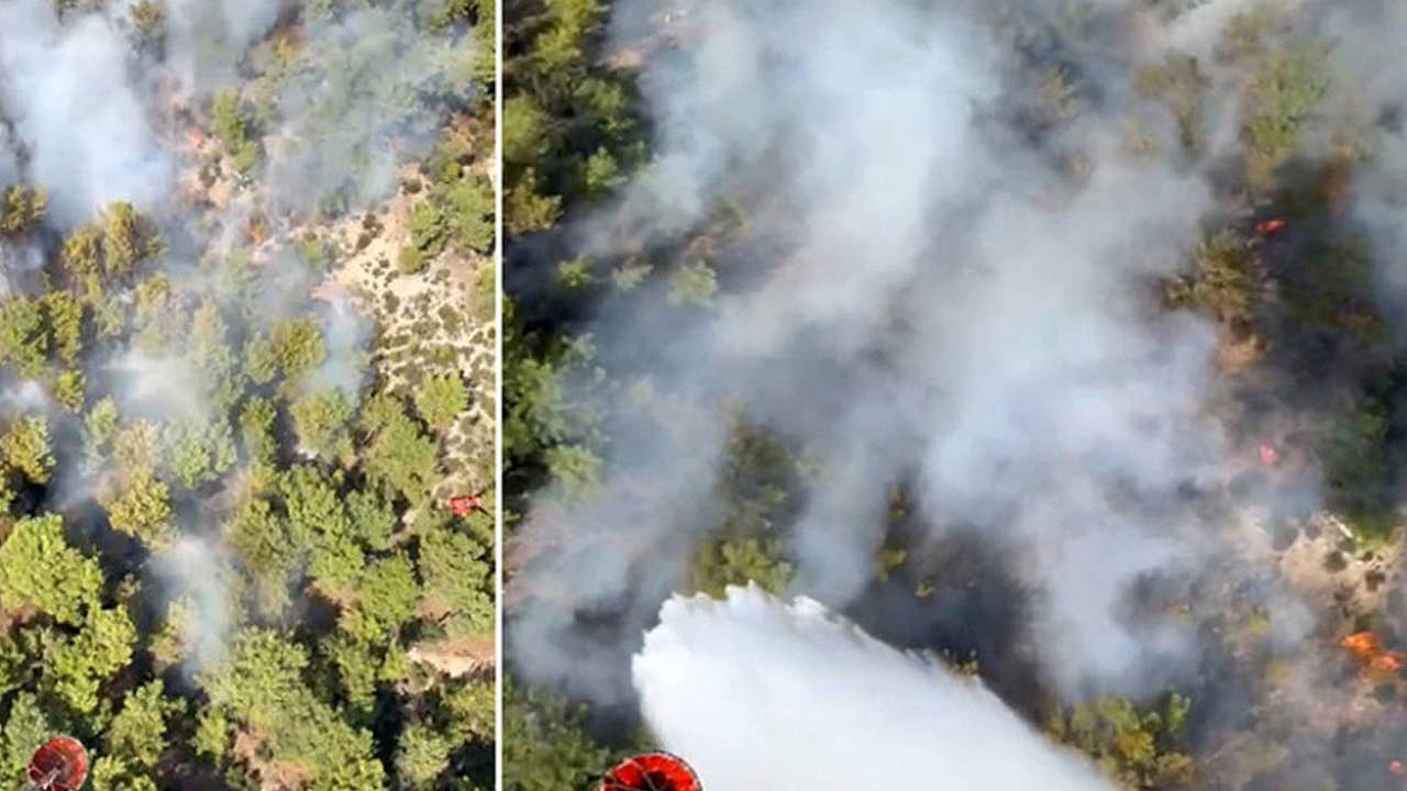 Antalya'da orman yangınına müdahale başladı