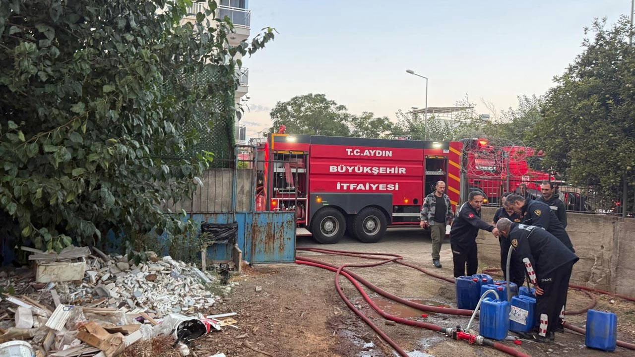 Aydin'da odun deposunda yangin cikti, inceleme baslatildi