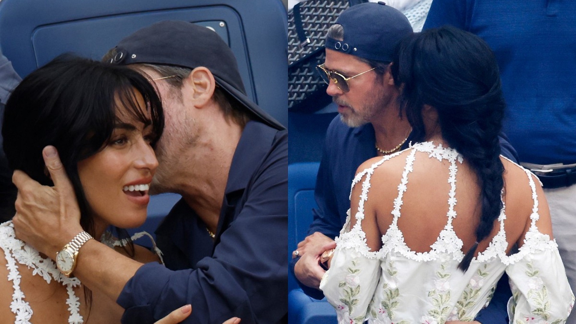 Brad Pitt ve Ines de Ramon, ABD Açık'ta birliktelerdi