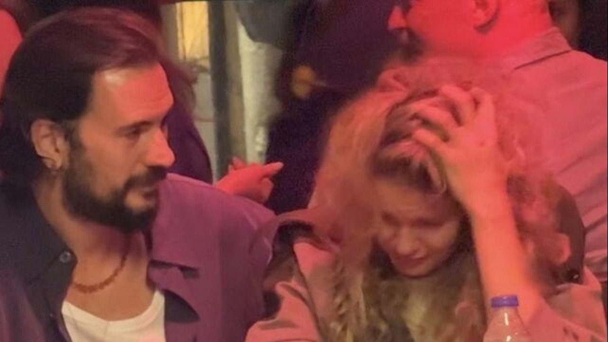 Burcu Biricik gözyaşlarına hakim olamadı, eşi teselli etti