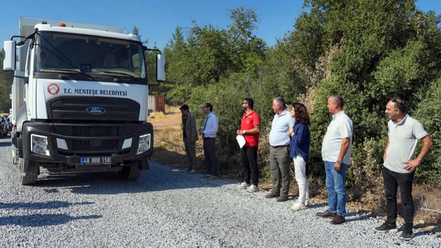 Çiftlik-Yeniköy bağlantı yolu 7 kilometre yenilendi