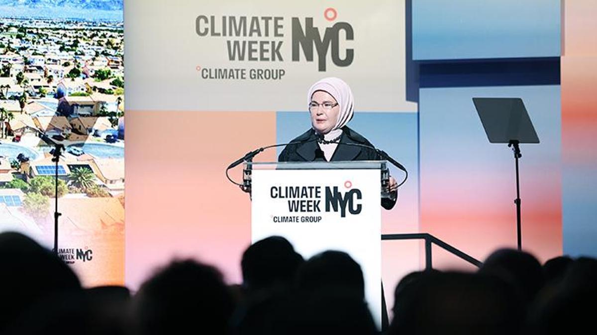 Emine Erdoğan New York İklim Haftası'nda doğayı ele aldı
