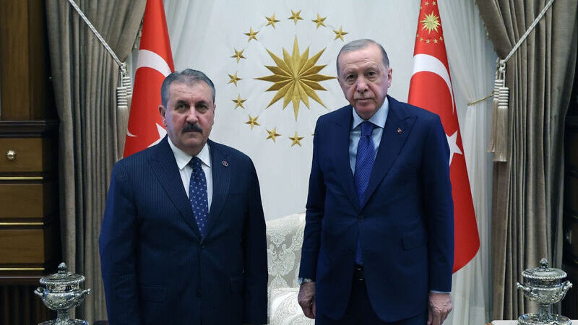 Erdoğan, BBP Genel Başkanı Destici'yi kabul etti