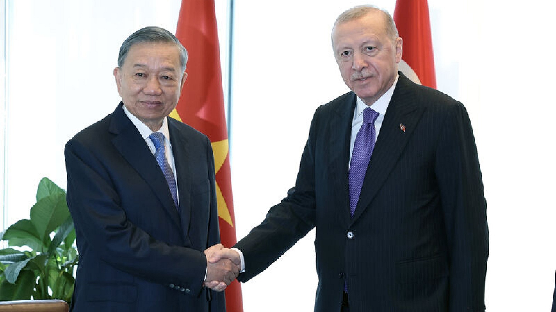 Erdoğan, Vietnam Devlet Başkanı ile Türkevi'nde görüştü