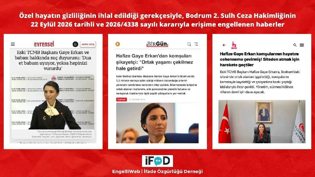 Eski TCMB Başkanı Hafize Gaye Erkan'a engel getirildi