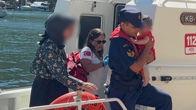 Fethiye'de yaralanan bebek için sahil güvenlik müdahale etti