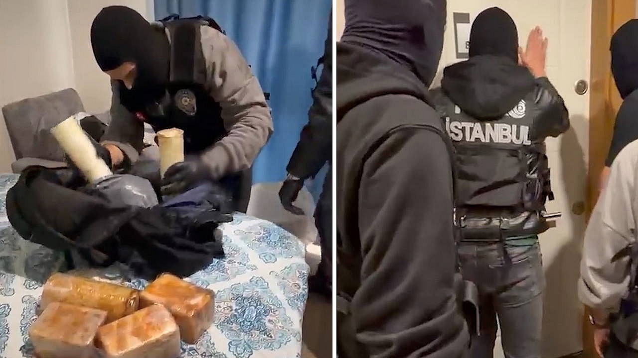 İstanbul Sarıyer'de uyuşturucu operasyonunda 8 kilo ele geçirildi