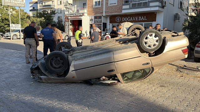 Gazipaşa'da kaza: otomobil ters döndü, 1 kişi yaralandı