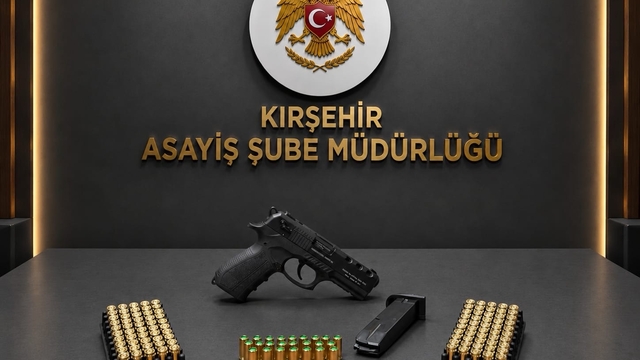 Kırşehir'de ruhsatsız silaha operasyon: 9 kişi gözaltında