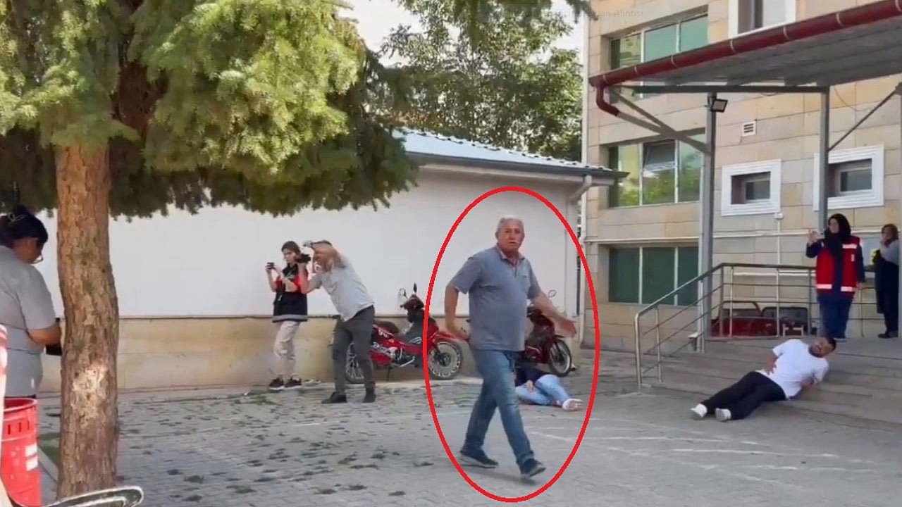 Mahalle muhtarı hastane tatbikatını gerçek sandı