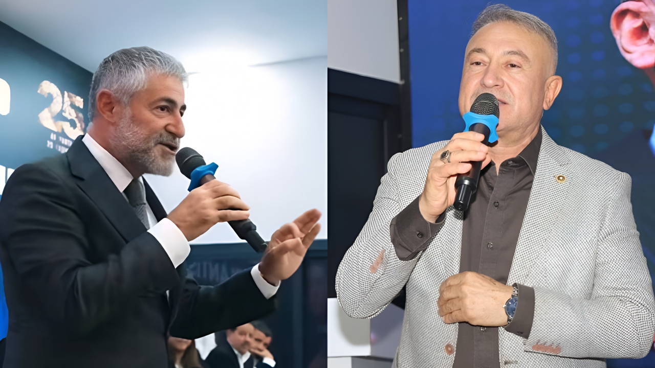 Mersin'de AKP toplantısında Özkan ve Nebati tartıştı