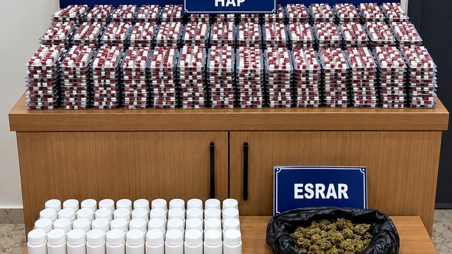 Mersin'de uyuşturucu taciri yakalandı, 11 bin hap bulundu