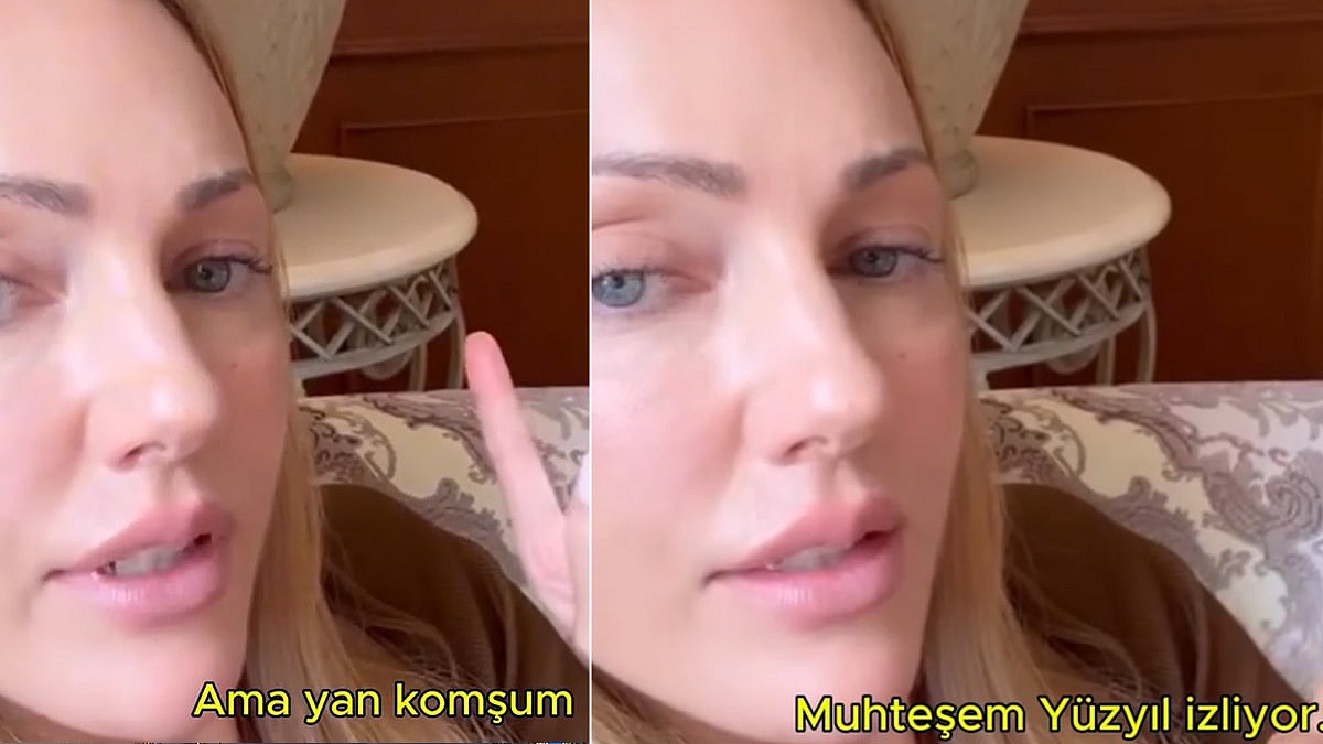 Meryem Uzerli'den otel odasında Muhteşem Yüzyıl sürprizi