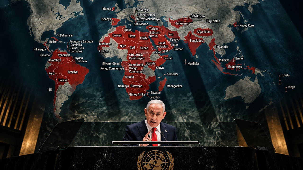 Netanyahu'nun BM konuşmasına katılmayan 77 ülkenin listesi