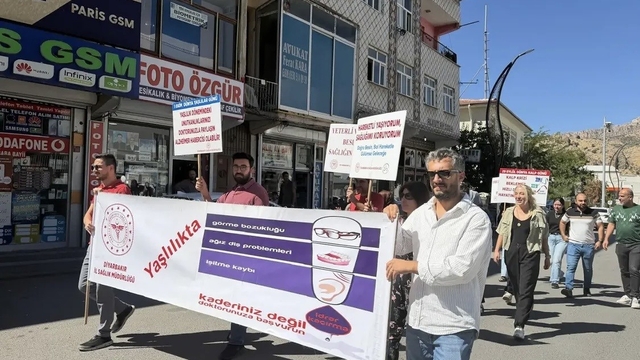 Çermik'te obezite farkındalığı için yürüyüş düzenlendi