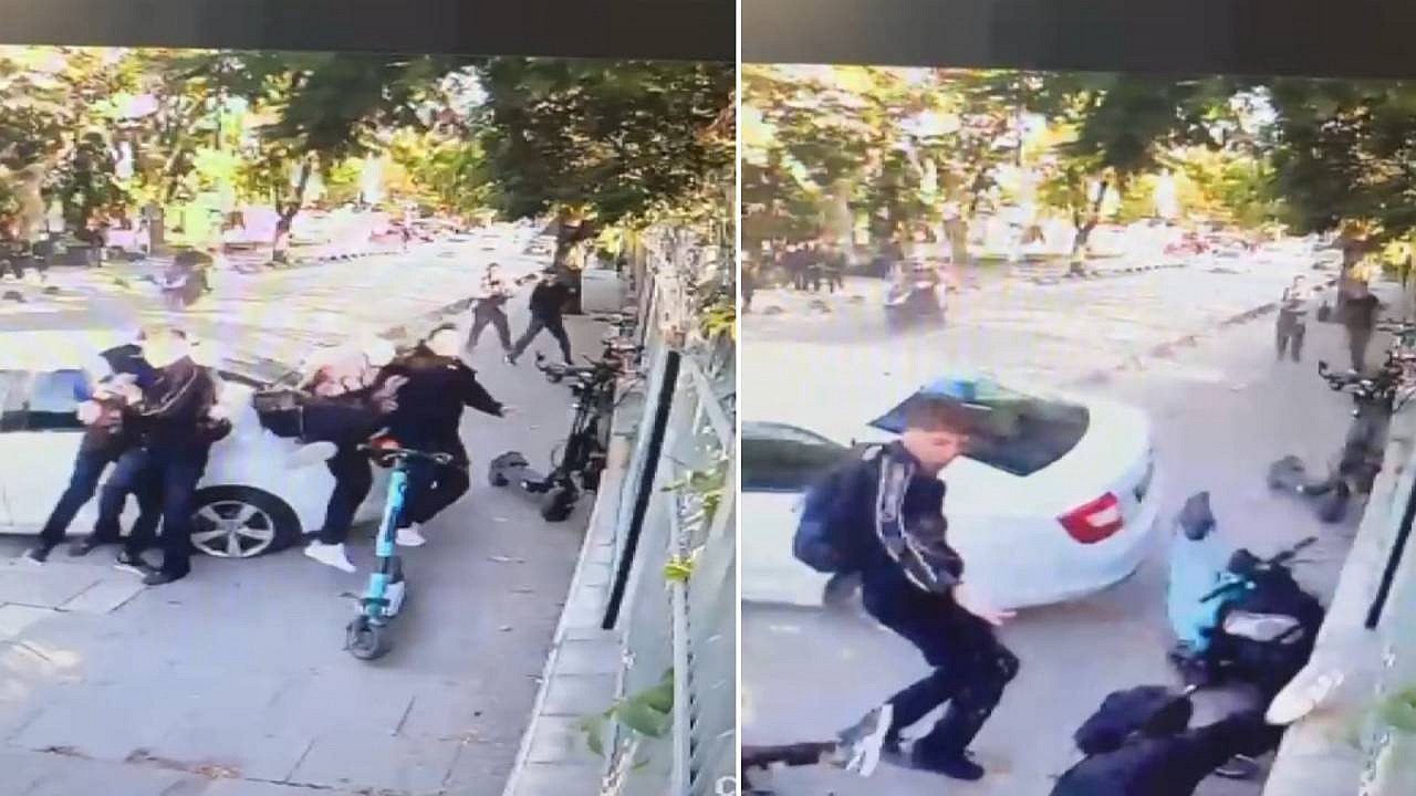 Otomobil kazasında 4 öğrenci yaralandı Selimiye'de