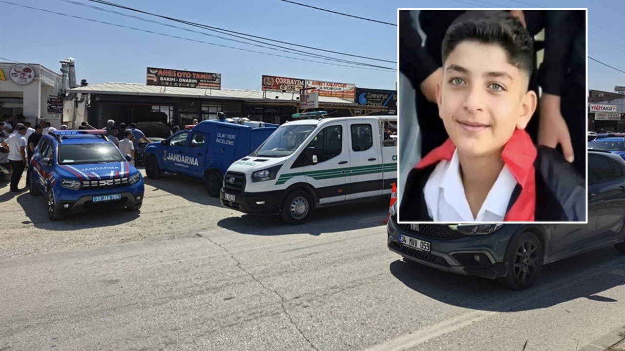 Samandağ'da oto tamirhanesinde patlama: 13 yaşındaki çocuk
