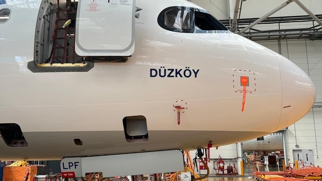 THY uçağına Düzköy ismi verildi