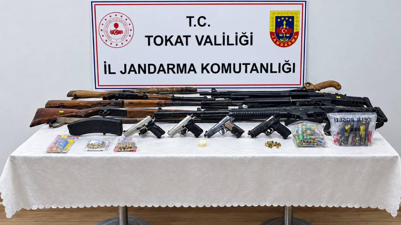 Tokat'ta silah ticareti operasyonu: 15 kişi gözaltında