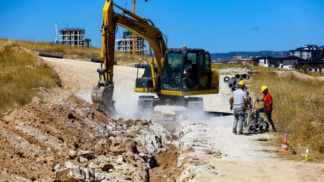 Uşak'ta altyapı çalışmaları devam ediyor
