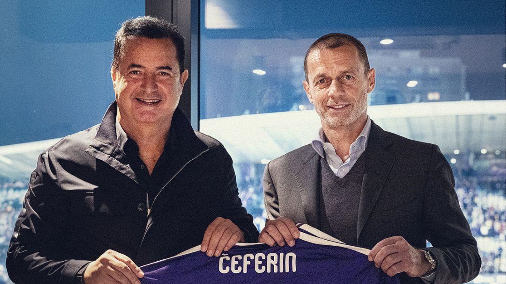 Acun Ilıcalı, UEFA Başkanı Ceferin ile bir araya geldi