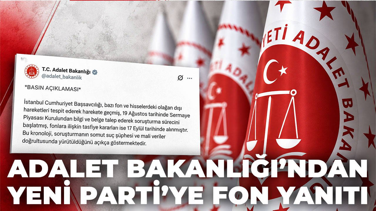 Adalet Bakanlığı'ndan Özgür Özel'e fon soruşturması yanıtı
