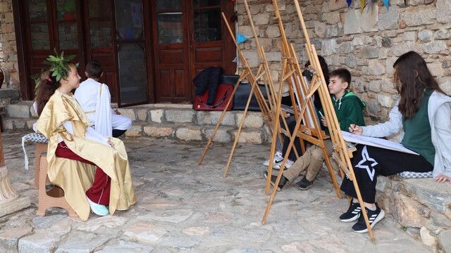 Afrodisias Antik Kenti'nde çocuklar için atölye yapıldı