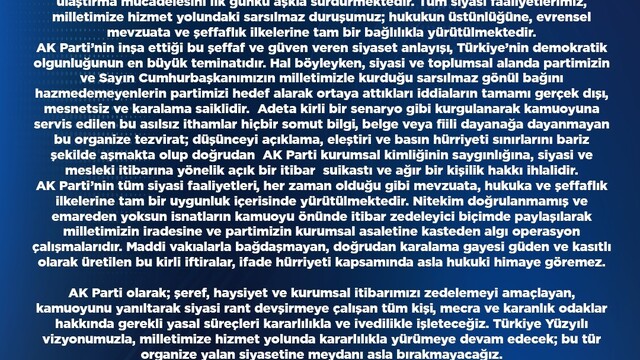 AK Parti'den sosyal medya iddialarına yasal tepki