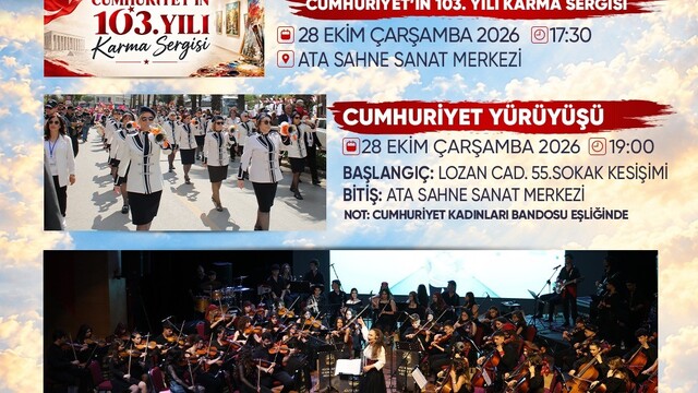 Atakum'da Cumhuriyet'in 103. yılı kutlanıyor