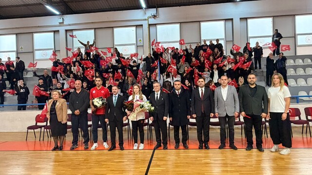 Avrupa şampiyonu boksör Fatma Belinay Ergin ağırlandı