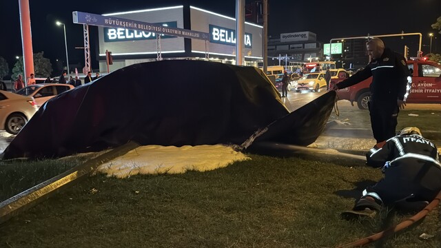Aydın'da elektrikli otomobil yangınında sürücü yaralandı