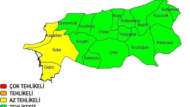 Aydın'ın batısında kuvvetli yağış uyarısı yapıldı