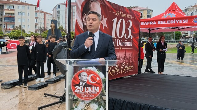 Bafra'da Cumhuriyet'in 103. yılı coşkuyla kutlandı