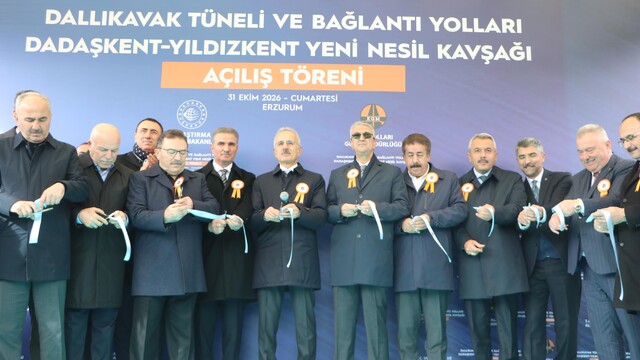 Bakan Uraloğlu Dallıkavak Tüneli'nin açılışını yaptı