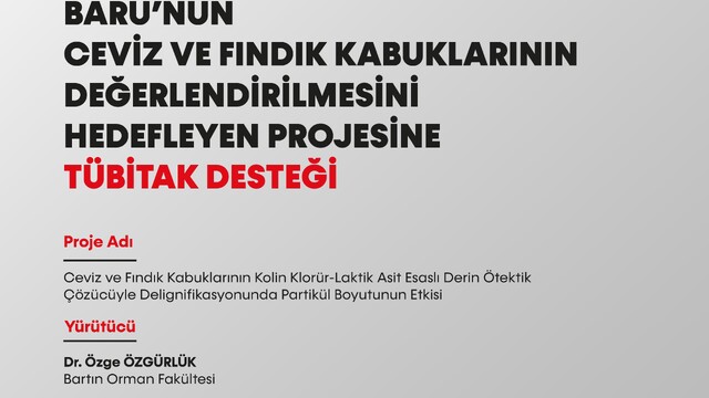 Bartın Üniversitesi'ne TÜBİTAK'tan fındık projesi desteği