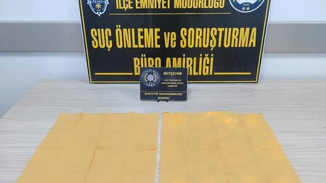 Beyşehir'de 3 bin 200 kullanımlık bonzai ele geçirildi