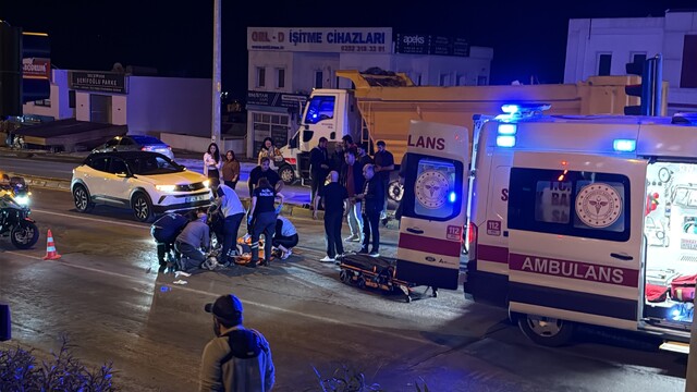 Bodrum'da motosikletin çarptığı kadın hayatını kaybetti
