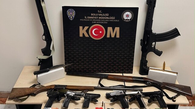 Bolu'da sanal medyada silah paylaşan 21 kişi gözaltına alındı