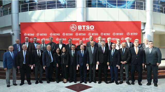 BTSO Başkanı Özer Matlı iş dünyasıyla görüşmeler yapıyor
