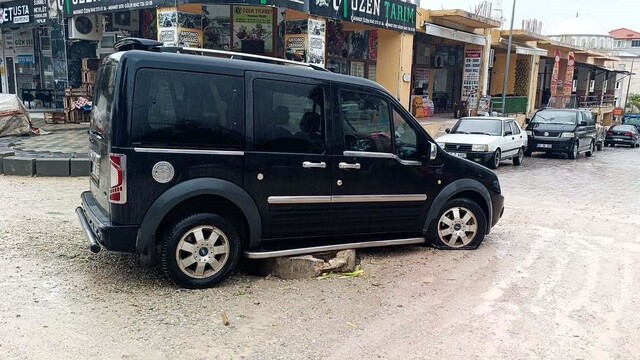 Buldan'da yol çalışmaları güvenlik önlemleri eksik