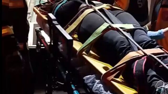 Canik'te 20 metreden ormanlık alana düşen genç hastaneye kaldırıldı