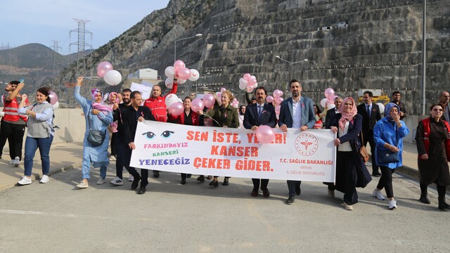 Deriner Barajı'nda erken teşhis etkinliği düzenlendi