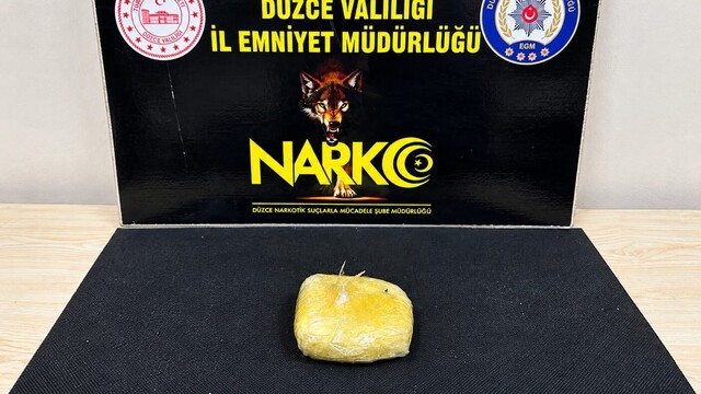Düzce'de yolcu otobüsünde 224 gram kokain bulundu