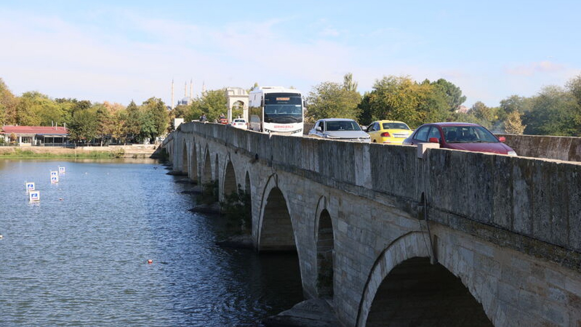 Edirne'de tarihi köprülerde ulaşım çift yönlü hale geldi