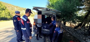 Eğirdir'de yol denetiminde 50 kilo balık yakalandı