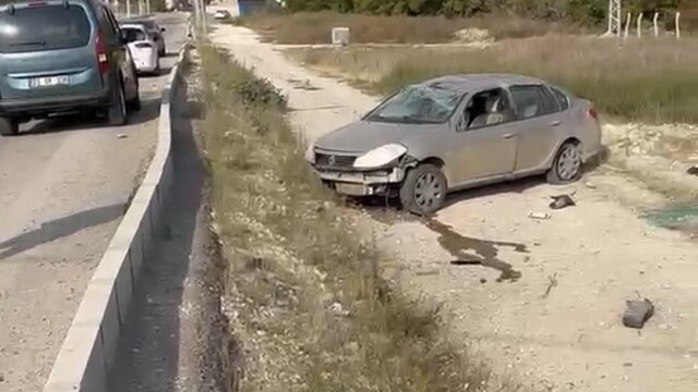 Elazığ'da otomobilin araziye uçması sonucu 1 kişi yaralandı